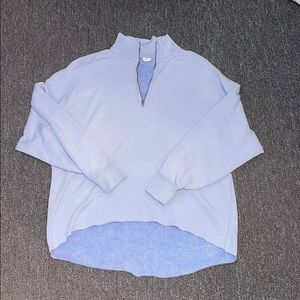 Aerie Blue Zip Sweater